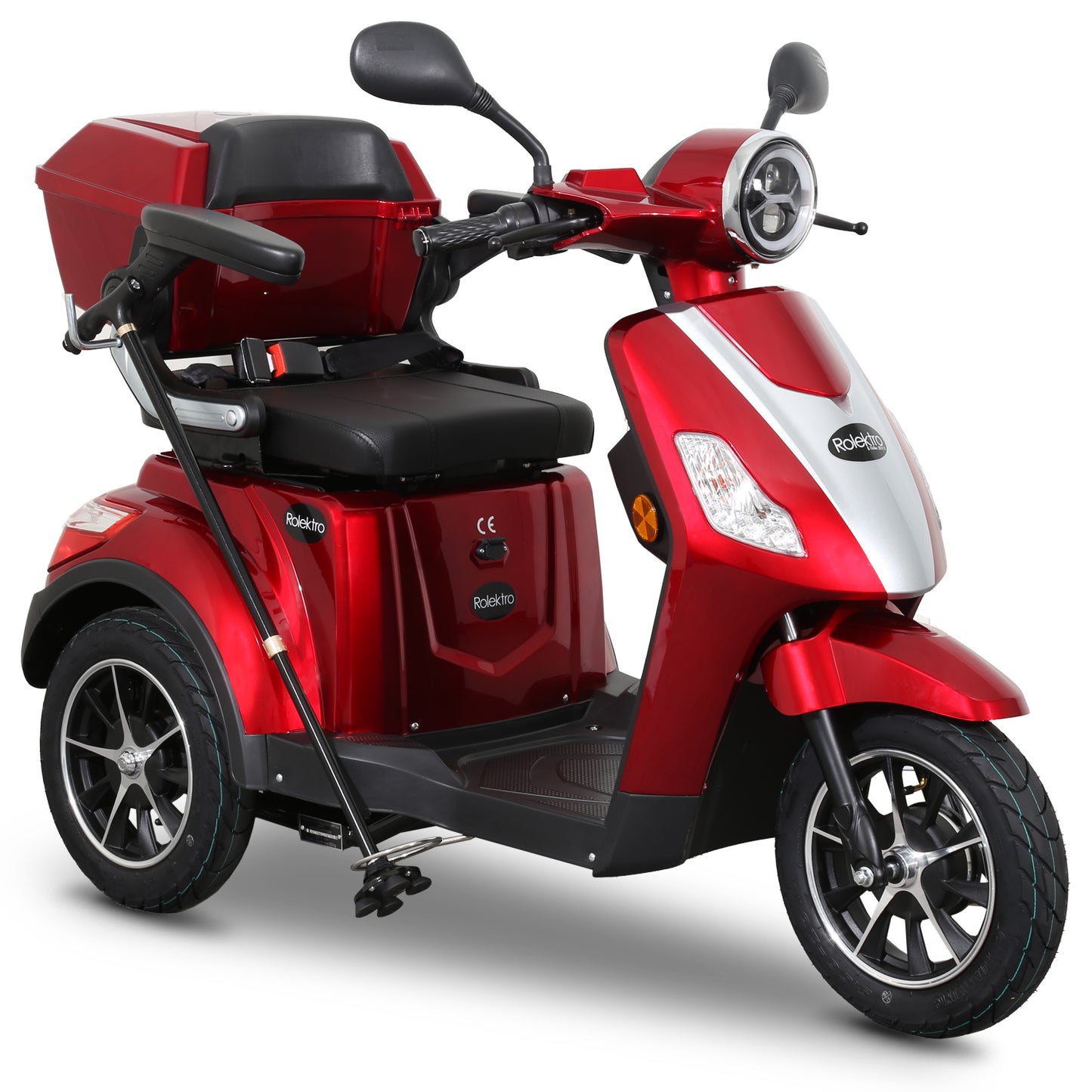 Rolektro E-Trike 25 V.2 Blei-Gel, Rot, 25 km/h