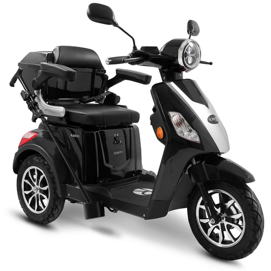 Rolektro E-Trike 25 V.3 Lithium, Schwarz, 25 km/h