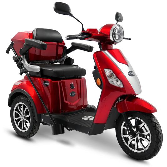 Rolektro E-Trike 25 V.3 Lithium, Rot, 25 km/h