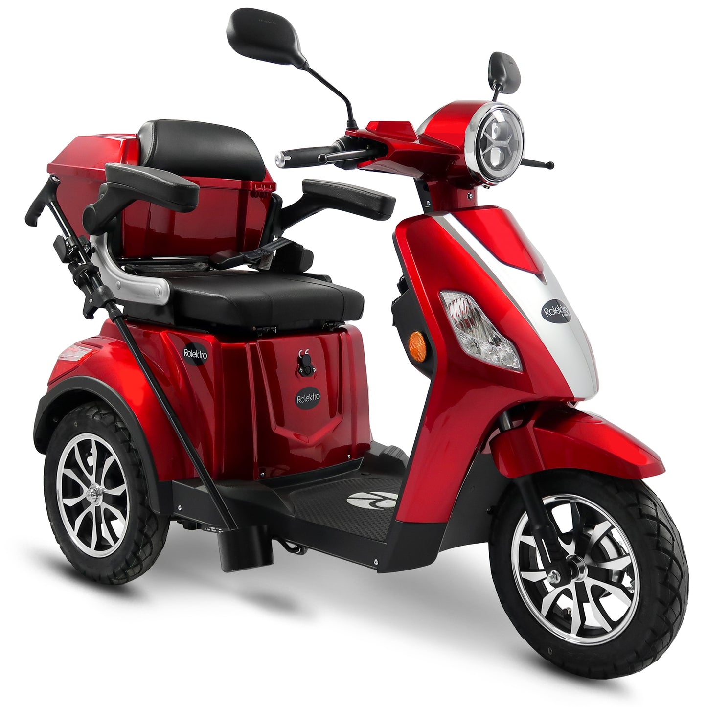 Rolektro E-Trike 15 V.3 Lithium, Rot, 15 km/h